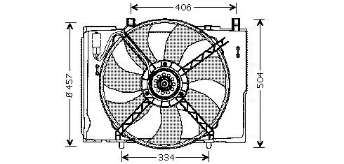 Handler.Part Fan, radiator AVA MS7504 1