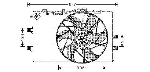 Handler.Part Fan, radiator AVA MS7509 1