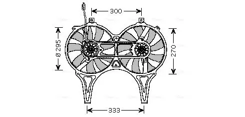 Handler.Part Fan, radiator AVA MS7514 1