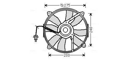 Handler.Part Fan, radiator AVA MS7520 1