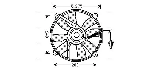 Handler.Part Fan, radiator AVA MS7521 1