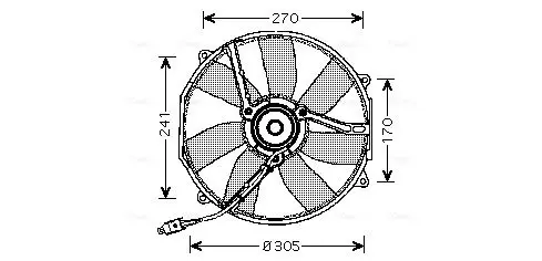 Handler.Part Fan, radiator AVA MS7512 1