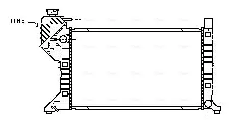 Handler.Part Radiator, engine cooling AVA MSA2183 1