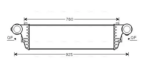 Handler.Part Intercooler, charger AVA MSA4297 1