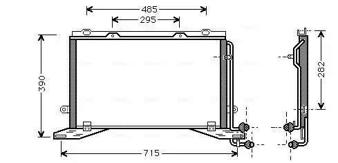 Handler.Part Condenser, air conditioning AVA MSA5268 1