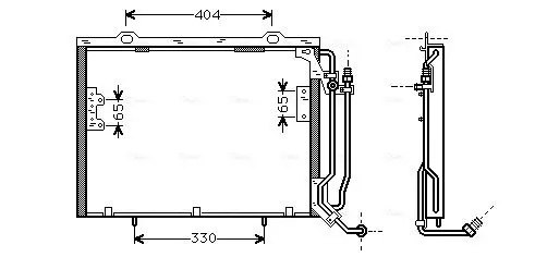 Handler.Part Condenser, air conditioning AVA MSA5279 1