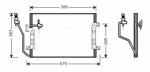 Handler.Part Condenser, air conditioning AVA MSA5330 1