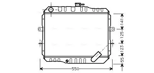 Handler.Part Radiator, engine cooling AVA MT2061 1