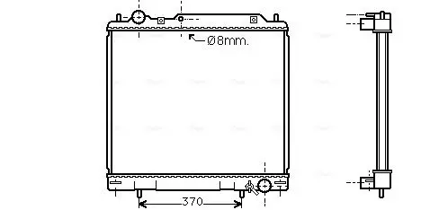 Handler.Part Radiator, engine cooling AVA MT2110 1