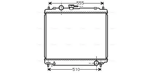 Handler.Part Radiator, engine cooling AVA MT2109 1