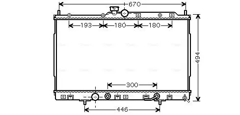 Handler.Part Radiator, engine cooling AVA MT2185 1