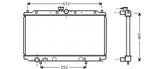 Handler.Part Radiator, engine cooling AVA MT2111 1