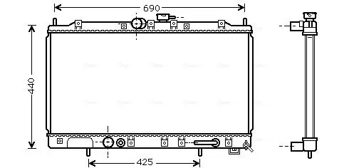 Handler.Part Radiator, engine cooling AVA MT2199 1