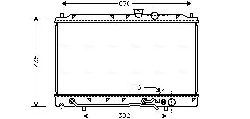 Handler.Part Radiator, engine cooling AVA MT2148 1