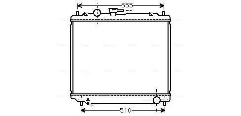 Handler.Part Radiator, engine cooling AVA MT2181 1