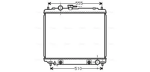 Handler.Part Radiator, engine cooling AVA MT2182 1