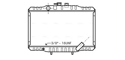 Handler.Part Radiator, engine cooling AVA MTA2062 1