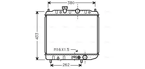 Handler.Part Radiator, engine cooling AVA MTA2036 1