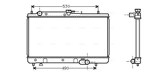 Handler.Part Radiator, engine cooling AVA MZ2090 1