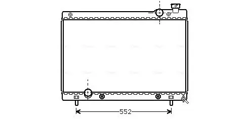 Handler.Part Radiator, engine cooling AVA MZ2115 1