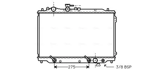 Handler.Part Radiator, engine cooling AVA MZ2051 1