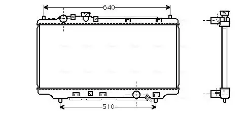 Handler.Part Radiator, engine cooling AVA MZ2098 1