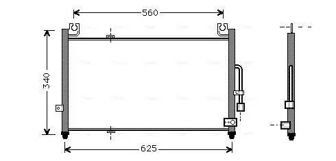 Handler.Part Condenser, air conditioning AVA MZ5104 1