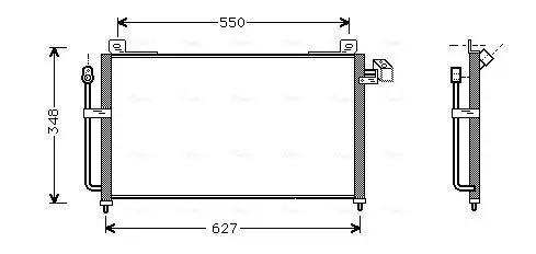 Handler.Part Condenser, air conditioning AVA MZ5141 1