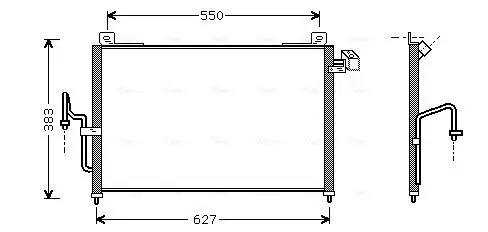 Handler.Part Condenser, air conditioning AVA MZ5159 1