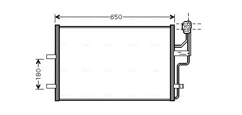 Handler.Part Condenser, air conditioning AVA MZ5186 1