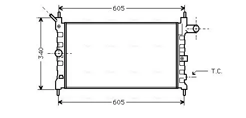 Handler.Part Radiator, engine cooling AVA OL2022 1