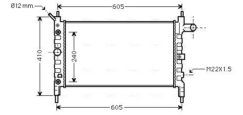 Handler.Part Radiator, engine cooling AVA OL2026 1