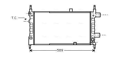 Handler.Part Radiator, engine cooling AVA OL2068 1