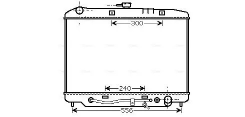 Handler.Part Radiator, engine cooling AVA OL2180 1