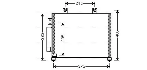 Handler.Part Condenser, air conditioning AVA OL5342D 1