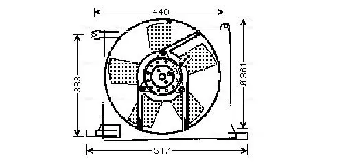 Handler.Part Fan, radiator AVA OL7501 1