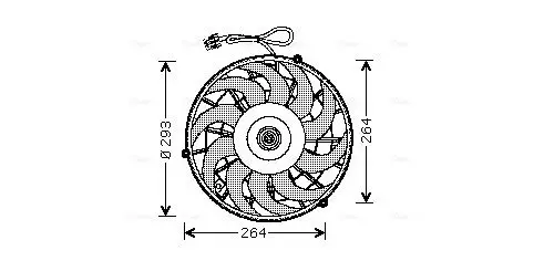 Handler.Part Fan, radiator AVA OL7507 1