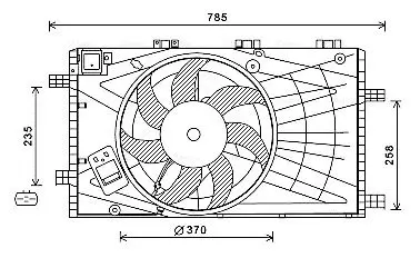 Handler.Part Fan, radiator AVA OL7621 1