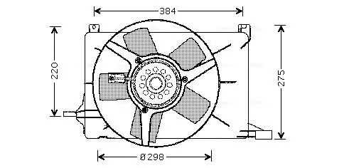 Handler.Part Fan, radiator AVA OL7502 1