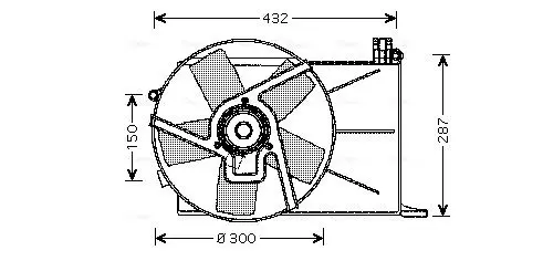 Handler.Part Fan, radiator AVA OL7510 1