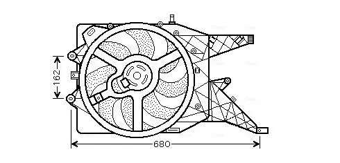 Handler.Part Fan, radiator AVA OL7513 1