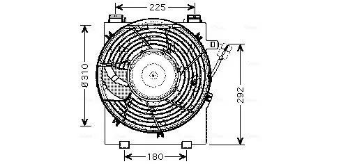 Handler.Part Fan, radiator AVA OL7518 1