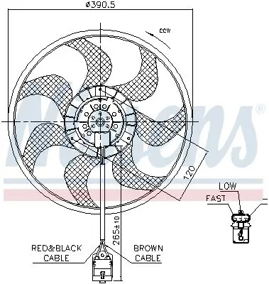 Handler.Part Fan, radiator AVA OL7524 2