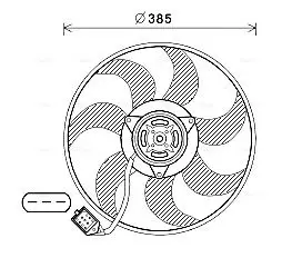 Handler.Part Fan, radiator AVA OL7670 1