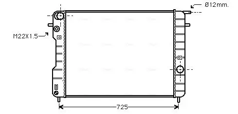 Handler.Part Radiator, engine cooling AVA OLA2239 1