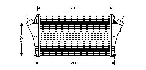 Handler.Part Intercooler, charger AVA OLA4361 1