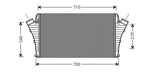 Handler.Part Intercooler, charger AVA OLA4491 1