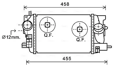 Handler.Part Intercooler, charger AVA OLA4575 1