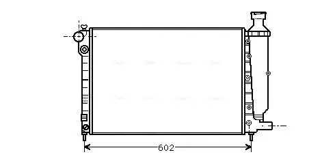 Handler.Part Radiator, engine cooling AVA PE2014 1