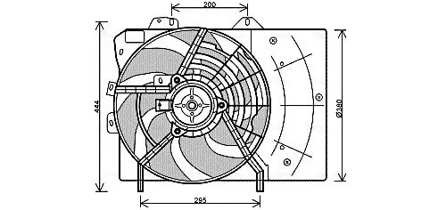 Handler.Part Fan, radiator AVA PE7539 1